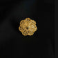22K Gold Floral Filigree Ring - Elegant & Lightweight Traditional Design