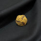 22K Gold Floral Cocktail Ring with Enamel Accents - Bold & Vibrant Design