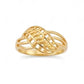 Gents 22K Gold X-Pattern Signet Ring | Geometric Textured Statement