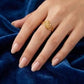 Gents 22K Gold X-Pattern Signet Ring | Geometric Textured Statement
