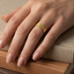 Modern 22K Gold Honeycomb Texture Ring | WoGents Contemporary Band