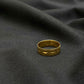 22K Gold Engraved Band Ring - Elegant & Minimalist Design