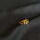 22K Gold Floral Ladies Ring