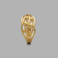 WoGents 22K Gold Lattice Shield Ring | Ornate Rectangular Signet