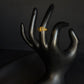 22K Gold Geometric Cut-Out Ring - Modern & Artistic Design