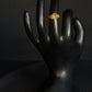 22K Gold Geometric Cut-Out Ring - Modern & Artistic Design