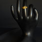 22K Gold Geometric Cut-Out Ring - Modern & Artistic Design