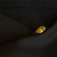22K Gold Geometric Cut-Out Ring - Modern & Artistic Design