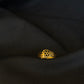 22K Gold Geometric Cut-Out Ring - Modern & Artistic Design