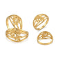 Gents  22K Gold Lattice Shield Signet | Ornate Traditional Pattern Ring