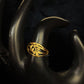 Gents  22K Gold Lattice Shield Signet | Ornate Traditional Pattern Ring