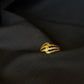 22K Gold Intertwined Ring- Symbolic & Elegant