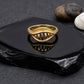 WoGents 22K Gold Diamond-Etched Ring | Modern Textured Statement