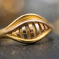 WoGents 22K Gold Diamond-Etched Ring | Modern Textured Statement