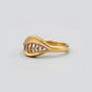 WoGents 22K Gold Diamond-Etched Ring | Modern Textured Statement