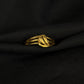 Ornate 22K Gold Sun-Flare Ring | WoGents Radial Textured Jewelry