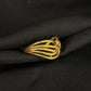 Modern 22K Gold Linear Etched Ring | Architectural WoGents Band