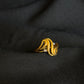 22K Gold Ladies Ring with Abstract Design.