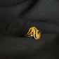 22K Gold Ladies Ring with Abstract Design.