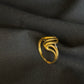 22K Gold Ladies Ring with Abstract Design.