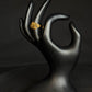 22K Gold Ladies Ring with Abstract Swirl Design.
