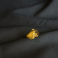 22K Gold Ladies Ring with Abstract Swirl Design.
