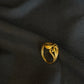 22K Gold Ladies Ring with Abstract Swirl Design.