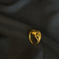 22K Gold Ladies Ring with Abstract Swirl Design.