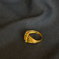 22K Gold Ladies Ring with Clustered Design