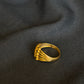 22K Gold Ladies Ring with Clustered Design