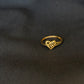 22K Gold Heart Ladies Ring