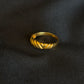 22K Gold Ladies Ring with Twisted Band Design.