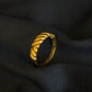 22K Gold Ladies Ring with Twisted Band Design.