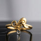Gents  22K Gold Grid Texture Signet | Modern Architectural Ring