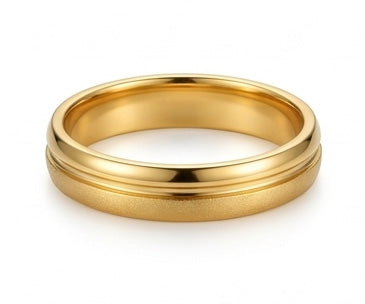 Gents  22K Gold Diagonal Cross-Hatch Ring | Textured Fashion Signet