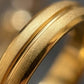 Gents  22K Gold Diagonal Cross-Hatch Ring | Textured Fashion Signet