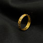 22K Gold Textured Band Ring - Intricate Diamond Cut Design