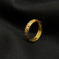 22K Gold Textured Band Ring - Intricate Diamond Cut Design