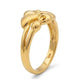 Gents 22K Gold Woven Pattern Ring | Modern Textured Signet Band