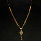 22K Gold Mangalsutra with Unique Woven Chain and Geometric Pendant