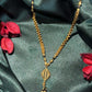 22K Gold Mangalsutra with Unique Woven Chain and Geometric Pendant