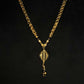 22K Gold Mangalsutra with Unique Woven Chain and Geometric Pendant