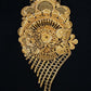 22K Gold Three-Strand Mangalsutra with Grand Floral Pendant