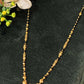 22K Gold and Black Bead Mangalsutra Necklace with Detailed Gold Balls