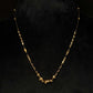 22K Gold and Black Bead Mangalsutra Necklace with Detailed Gold Balls