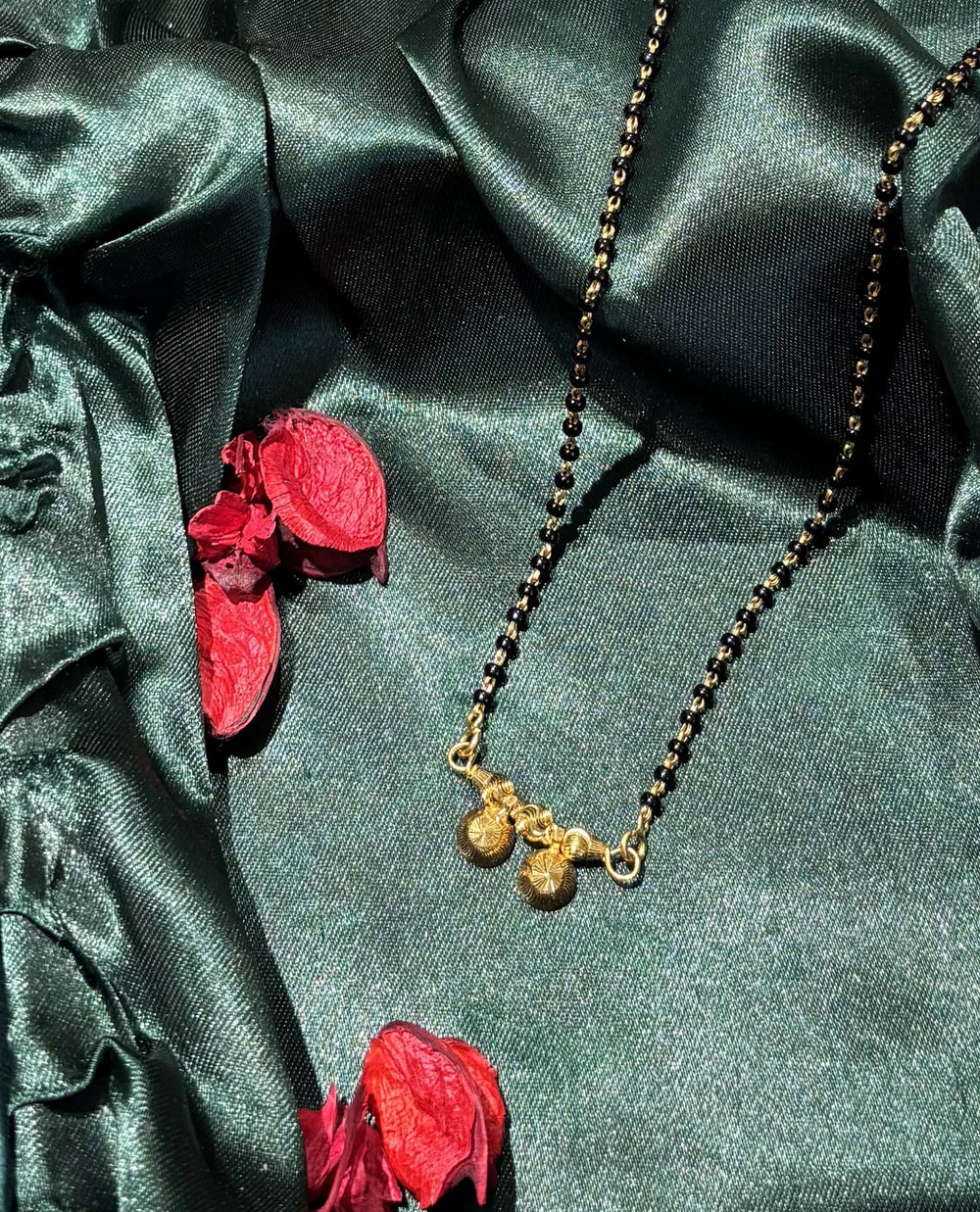 22K Yellow Gold Beaded Mangalsutra