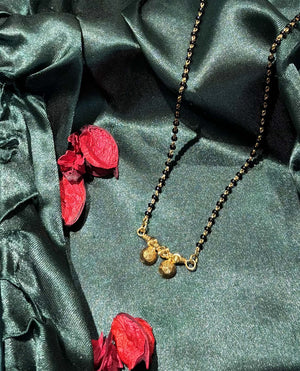 22K Yellow Gold Beaded Mangalsutra