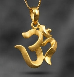 22KT Yellow Gold Lord Ganesha Oval Pendant | Religious Gold Jewelry