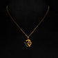 22KT Yellow Gold Lord Ganesha Oval Pendant | Religious Gold Jewelry