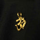 22K Gold Om Pendant - Sacred Symbol of Peace & Harmony (Without Chain)